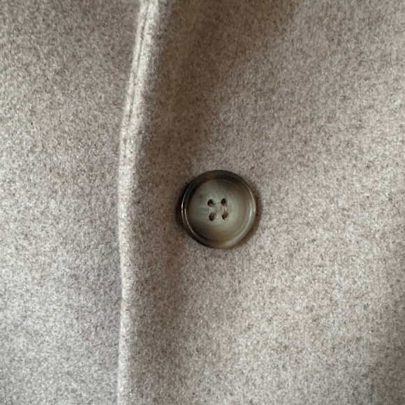 H&M | Men's Slim Fit Tan Wool-Blend Coat - Picture 4 of 13